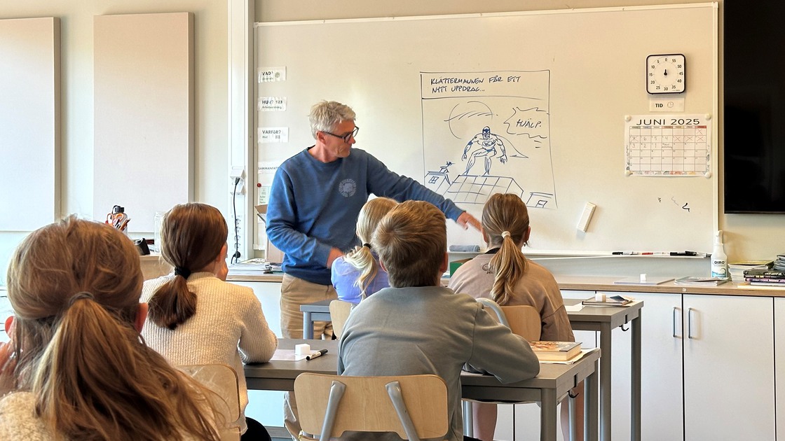 Författare Johan Unenge besöker årskurs 4 i Ransberg