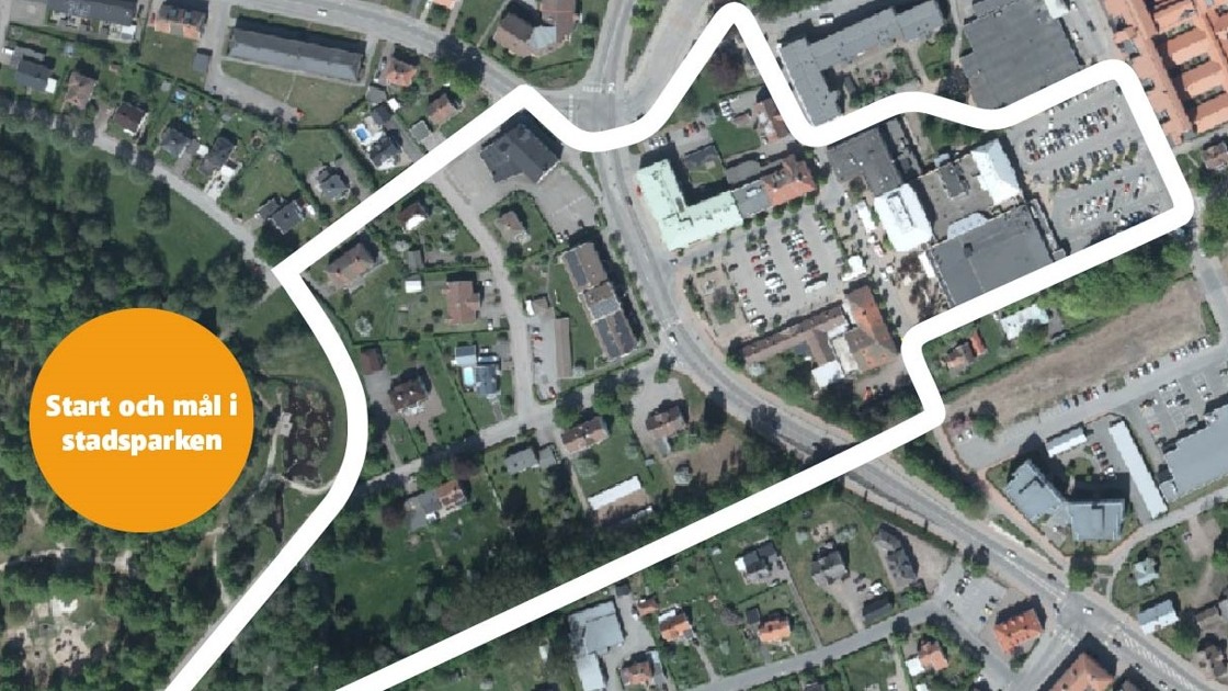 Karta över ljusvandringen i Tibro 2026