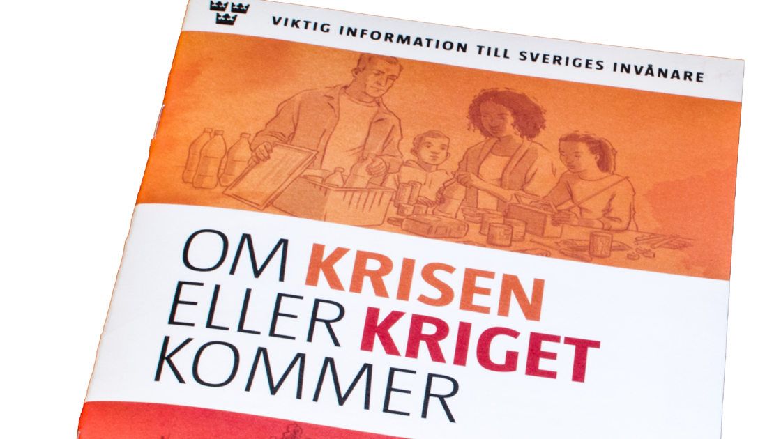 Broschyren "Om krisen eller kriget kommer".