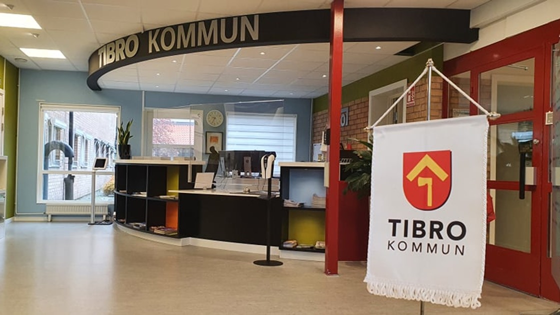 Tibro kommuns reception.