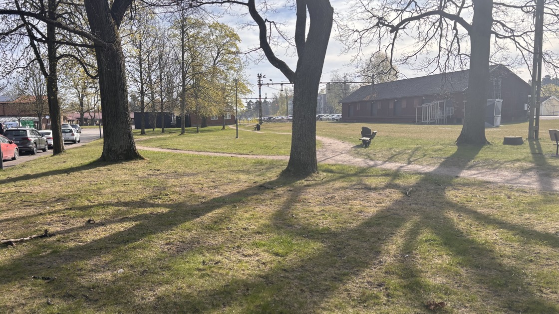 Järnvägsparken i centrala Tibro