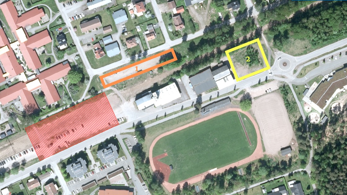 Alternativa parkeringar under byggtiden för en ny parkering i Tibro centrum 2026.