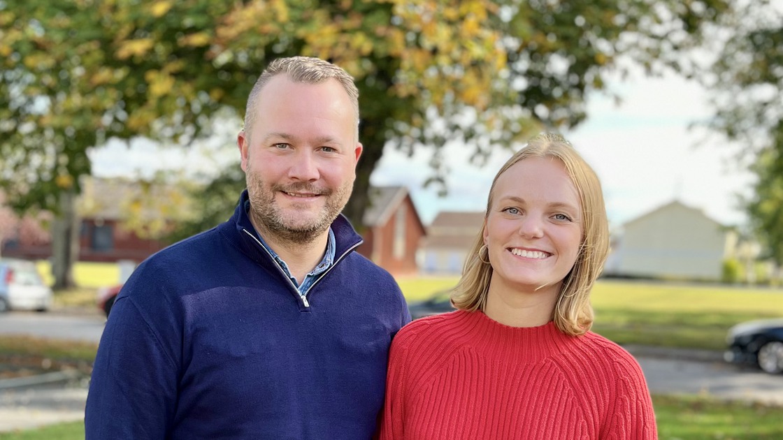 Johan Almgren och Felicia Holm