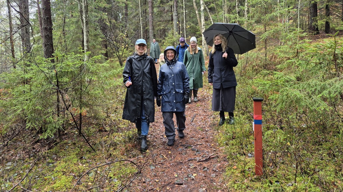 Invigning av Jättens stig på Rankås friluftsområde den 30 oktober 2025.