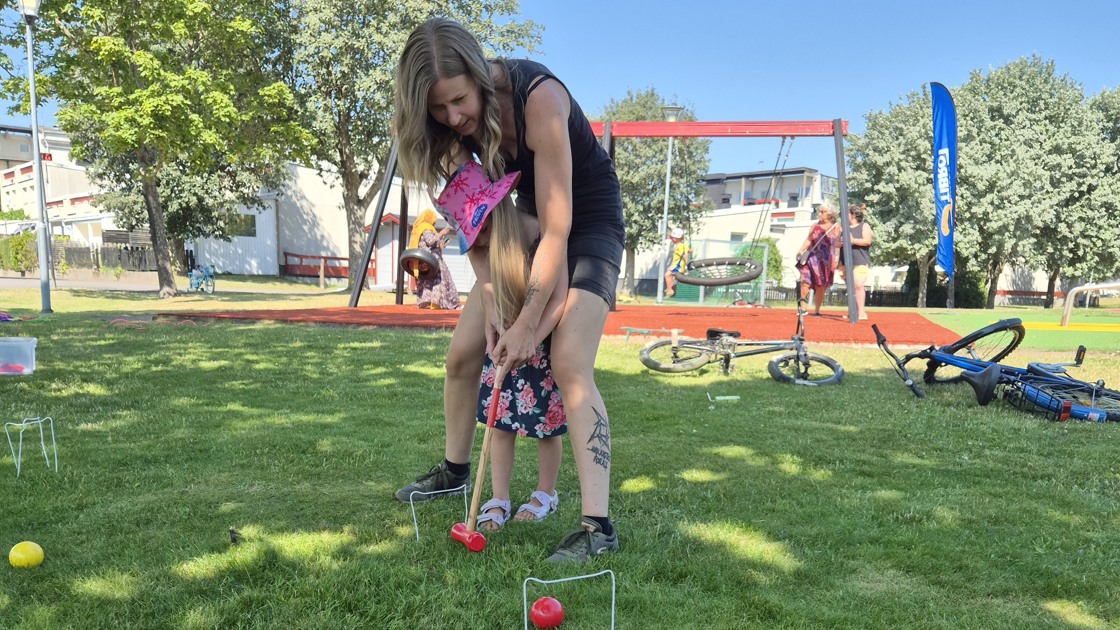 Sommarhäng i Brittgården.