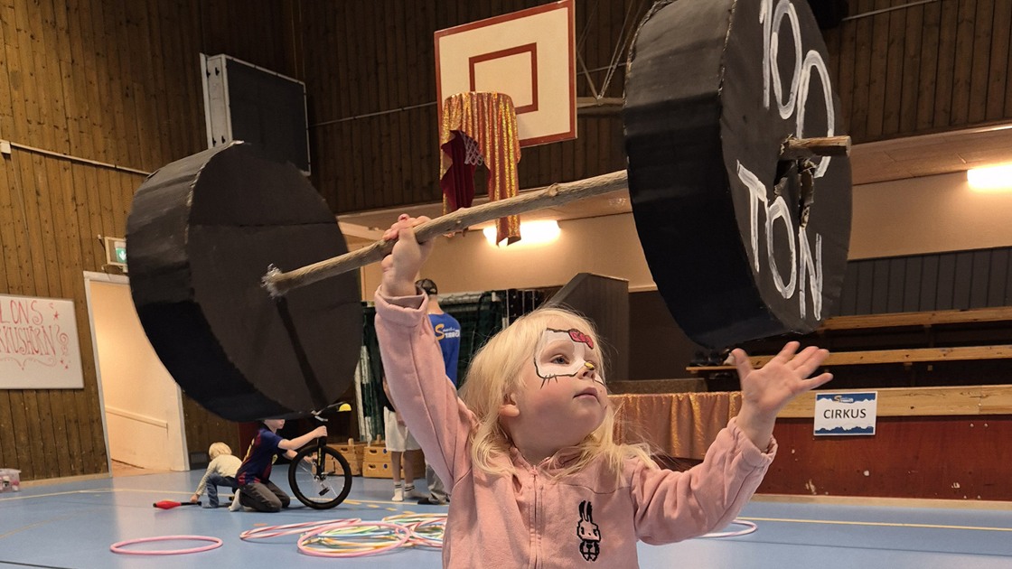 Cirkusdag i Tibro sporthall med Cirkus Trattofon 7 juli 2026.