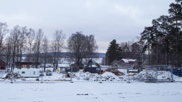 Rivning av Ransbergs skola den 2 februari 2022