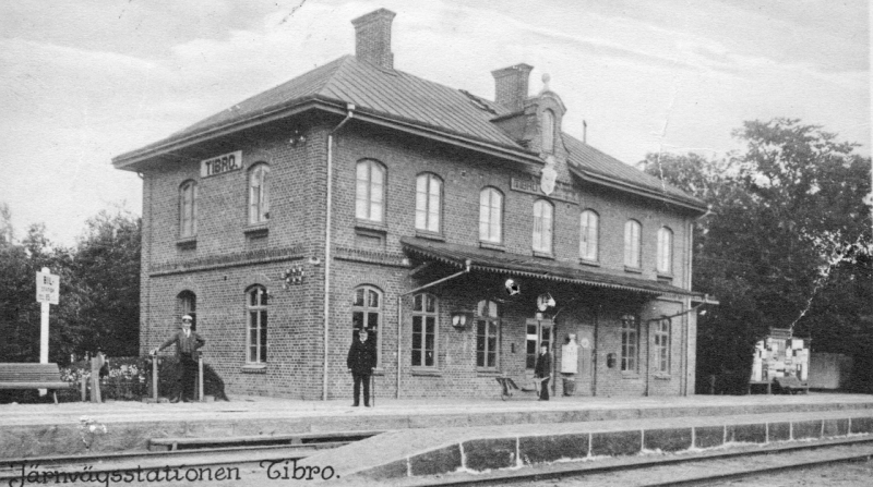 Tibro järnvägstation.