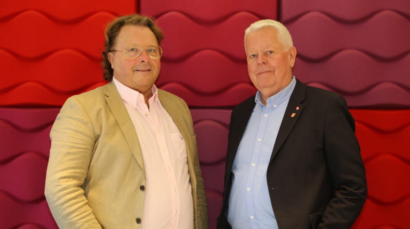 Tibros oppositionsråd Peo Andersson och kommunalråd Rolf Eriksson.