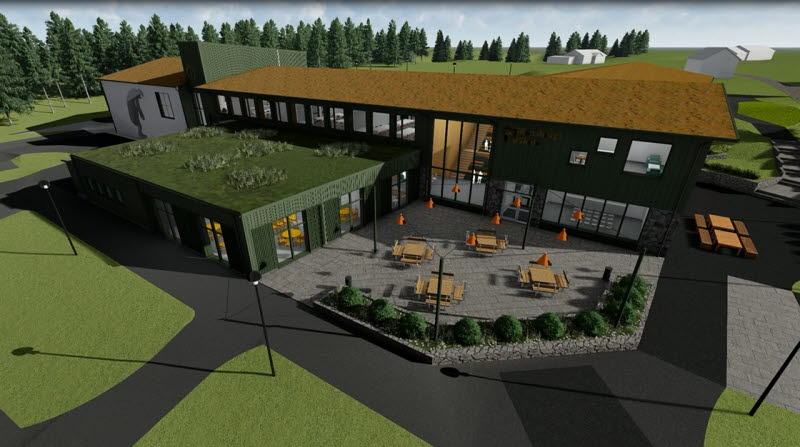 3D-skiss på Ransbergs nya skola