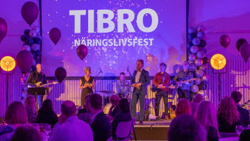 Scenen under Tibro näringslivsfest